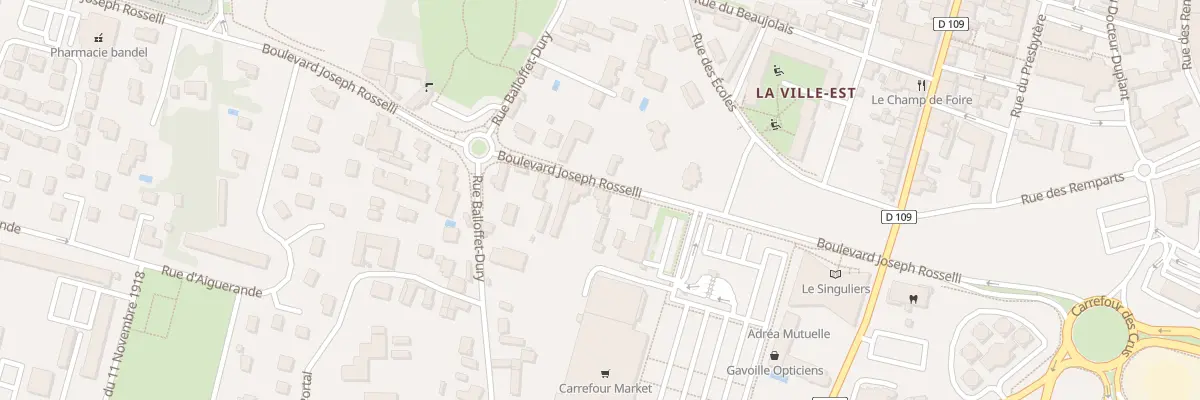 Plan du 9 Bd Joseph Rosselli à Belleville-en-Beaujolais