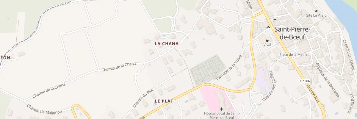 Plan du 7 Rue de la Chana à Saint-Pierre-de-Bœuf