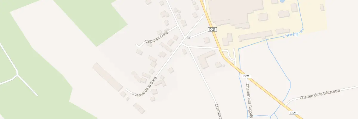 Plan du 1 Av de la Gare à Challerange