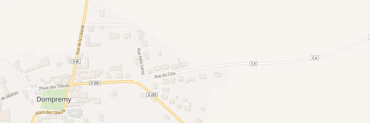 Plan du 9 Rue du Clos à Dompremy
