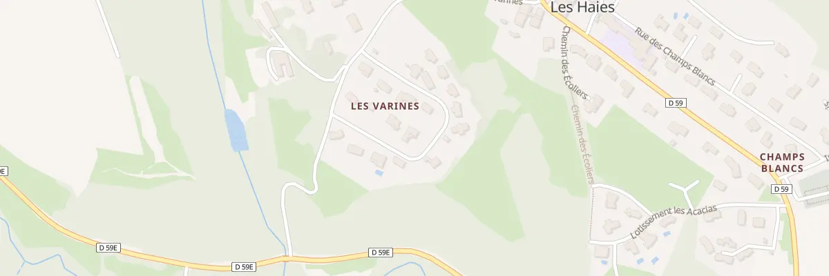 Plan du 5245 Les Varines aux Haies