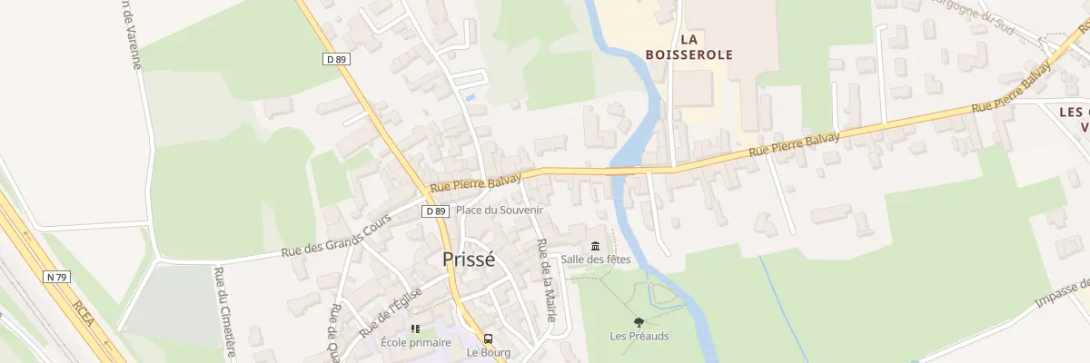 Plan du 100 Rue Pierre Balvay à Prissé