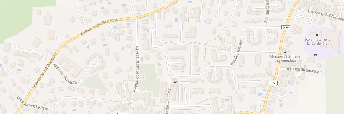 Plan du 20 Rue des Viollières à Chaponost