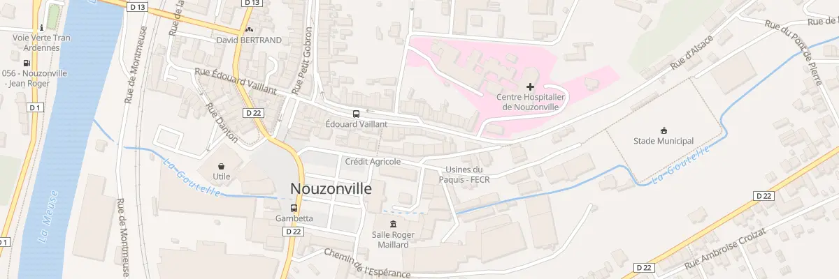 Plan du 64 Rue Edouard Vaillant à Nouzonville