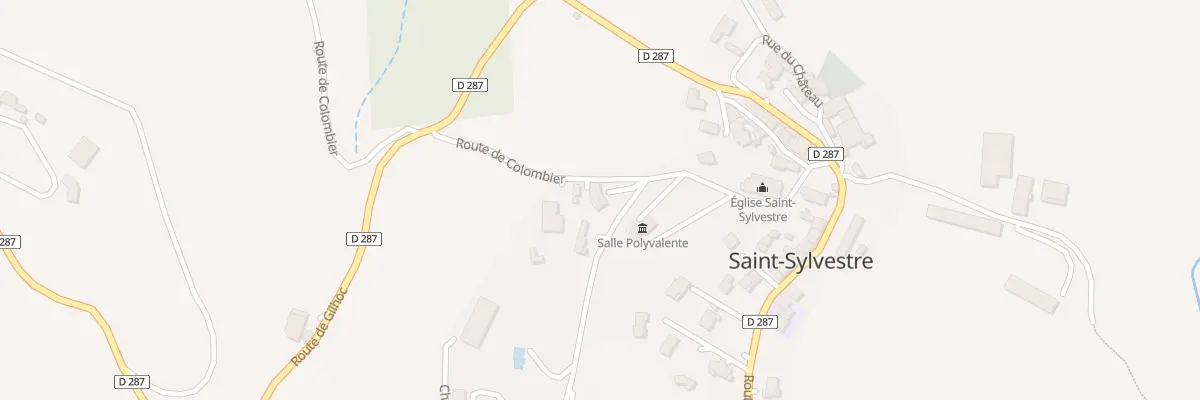 Plan du 25 Rte de Colombier à Saint-Sylvestre