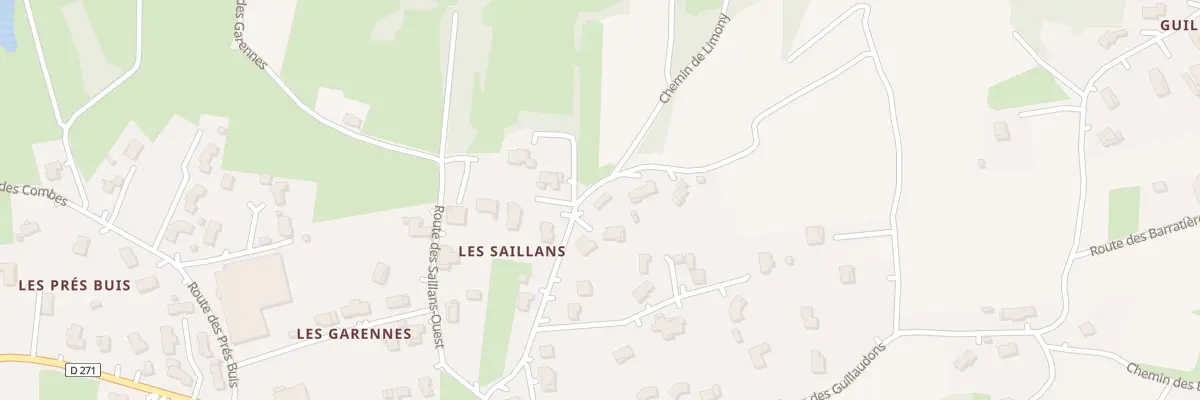 Plan du 174 Rte des Saillans Est à Charnas