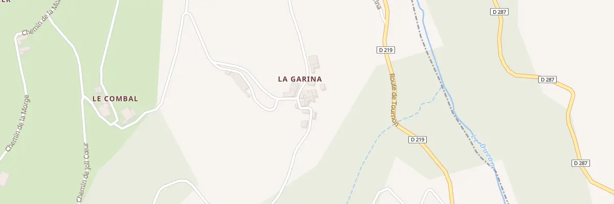 Plan du 485 Che de la Garina à Champis