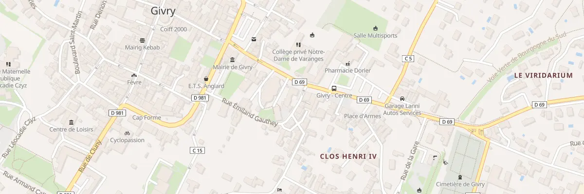 Plan du 3 Rue Emiland Gauthey à Givry