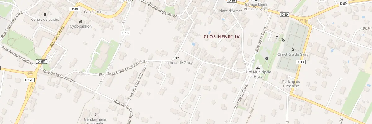 Plan du 4 Rue de Simple Cour à Givry