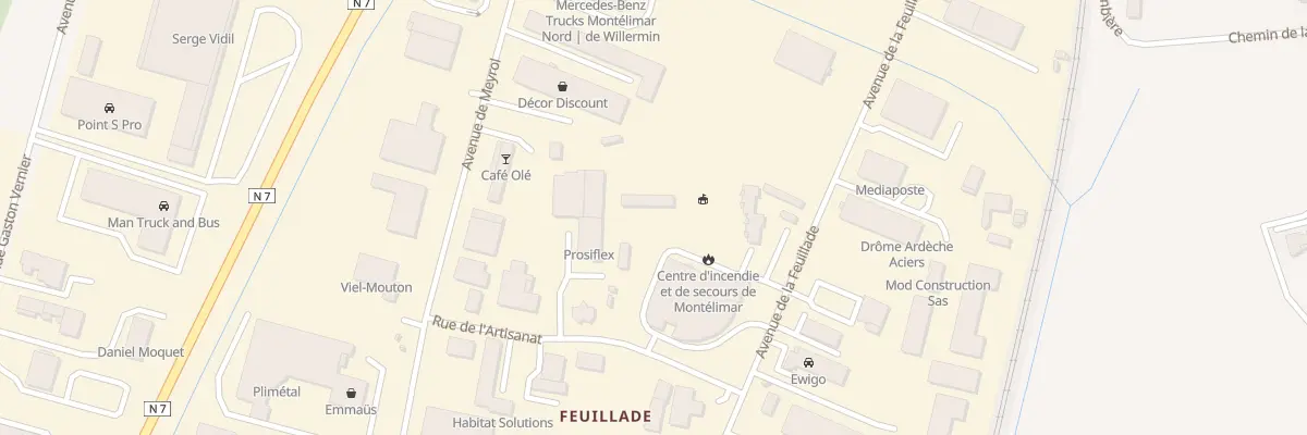 Plan du 5 Rue de l’Artisanat à Montélimar