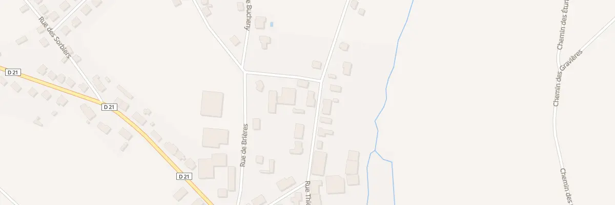 Plan du 9 Rue Thiers à Challerange