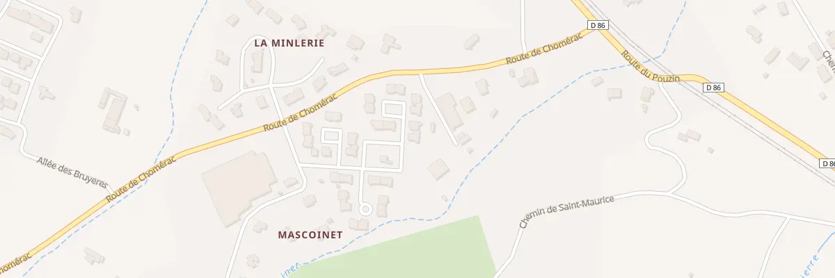 Plan du 2 Rue des Olivettes à Baix