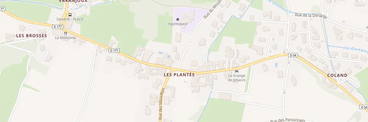 Plan du 8 Rue du Moulin de l’Étang à Davayé