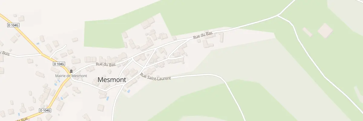 Plan de la Rue Charron à Mesmont
