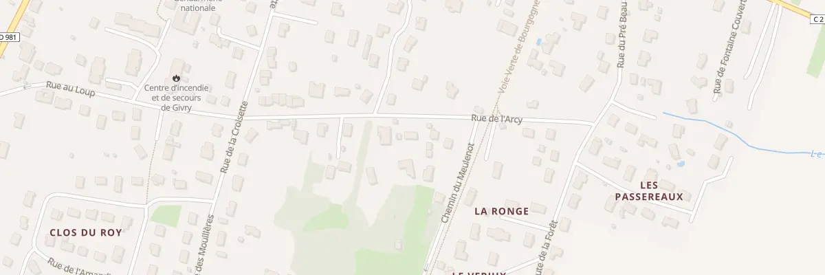Plan du 18 Rue de l’Arcy à Givry