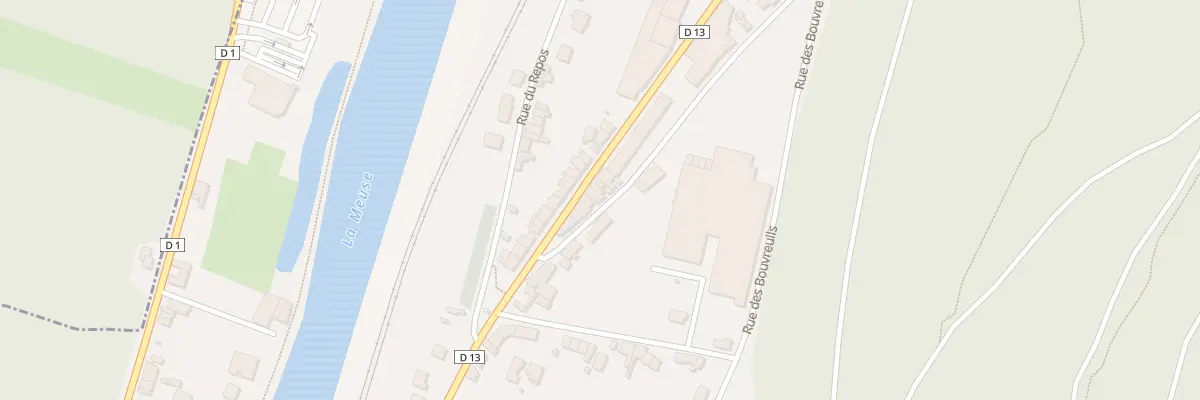 Plan du 1 Che des Hautes-rivières à Nouzonville