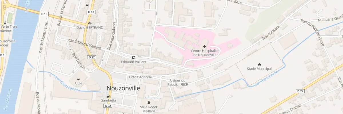 Plan du 55 Rue Edouard Vaillant à Nouzonville