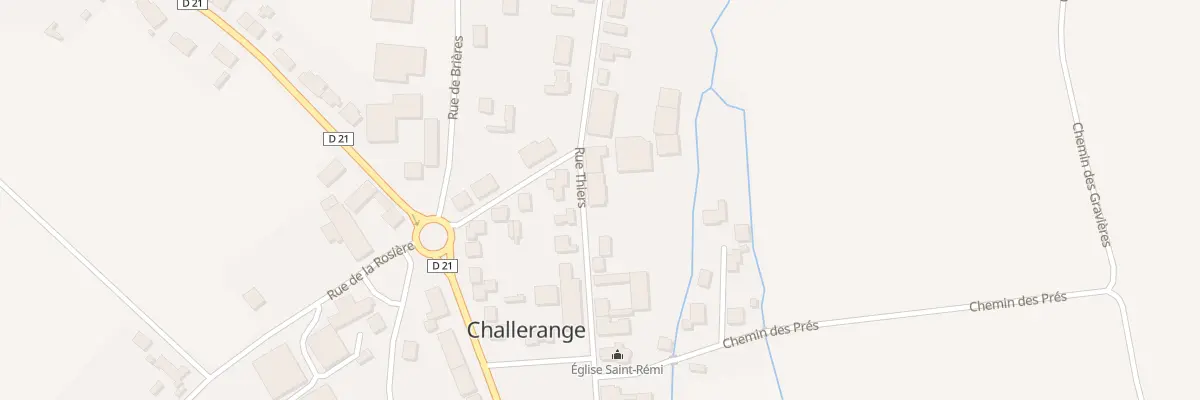 Plan du 10 Rue Thiers à Challerange