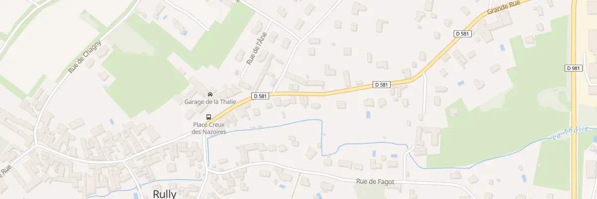 Plan du 76 Gr Grande Rue à Rully