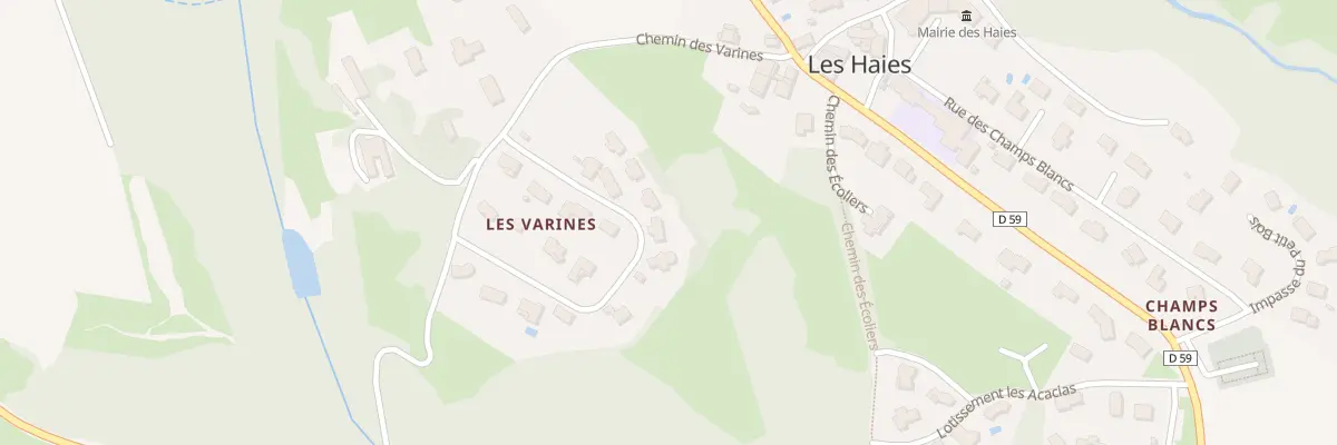 Plan du 2 Les Varines aux Haies