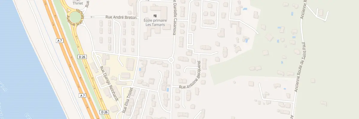 Plan du 43 Pl Aristide Berger à Bollène