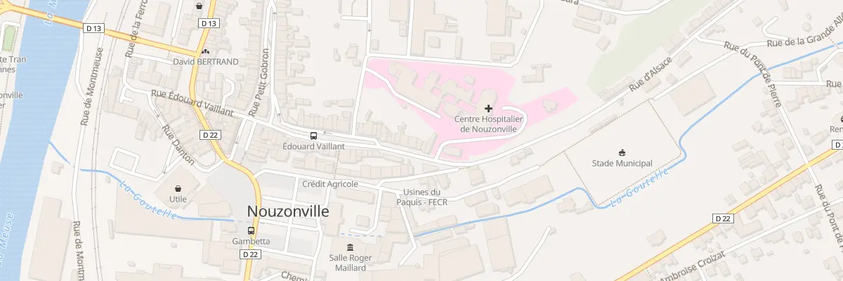 Plan du 59 Rue Edouard Vaillant à Nouzonville