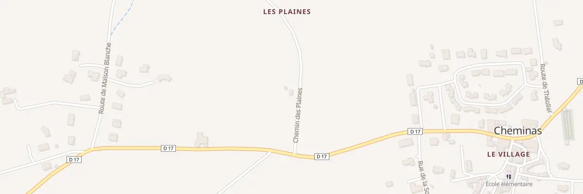 Plan du 5091 Les Plaines à Cheminas