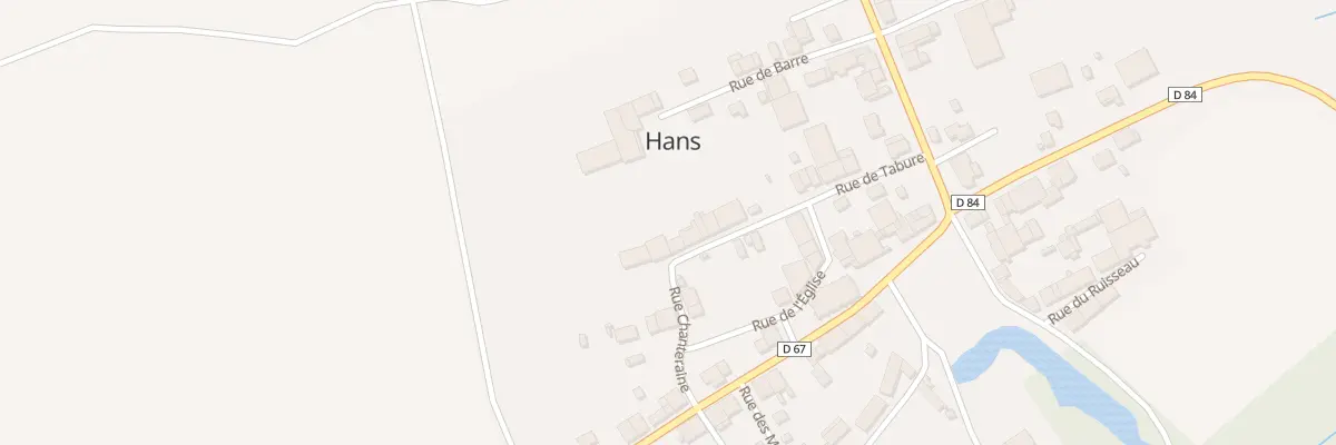Plan du 20 Rue de Tabure à Hans