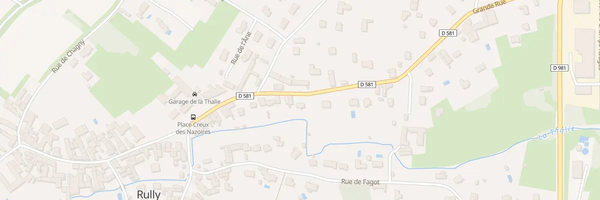 Plan du 78 Grande Rue à Rully