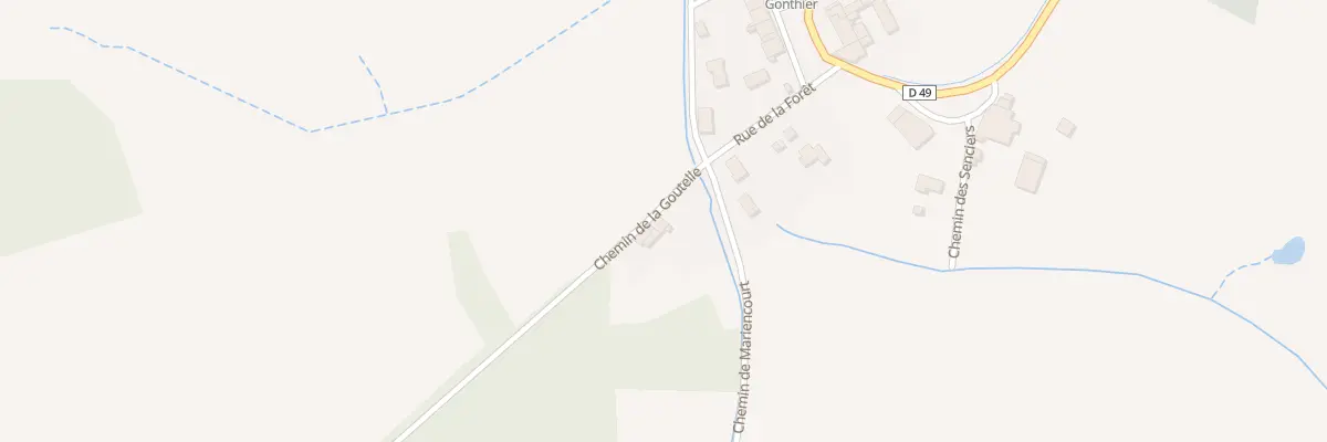 Plan du 1 Che de la Goutelle à Chalandry-Elaire