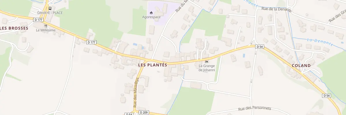 Plan du 404 Rue des Plantés à Davayé