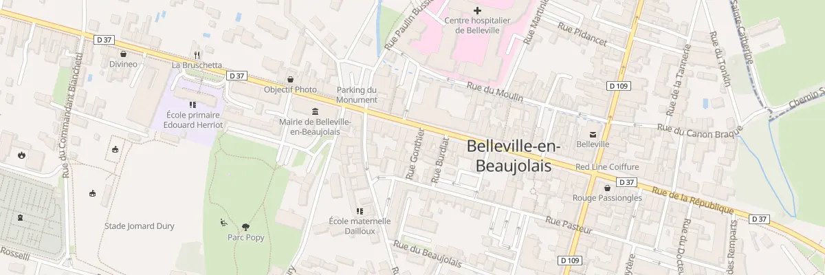 Plan du 89 Rue de la République à Belleville-en-Beaujolais