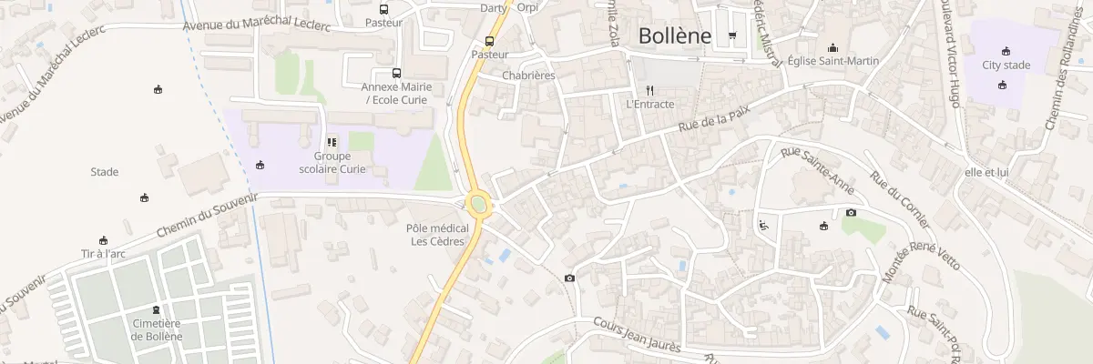 Plan du 106 Rue-de-la-Paix à Bollène