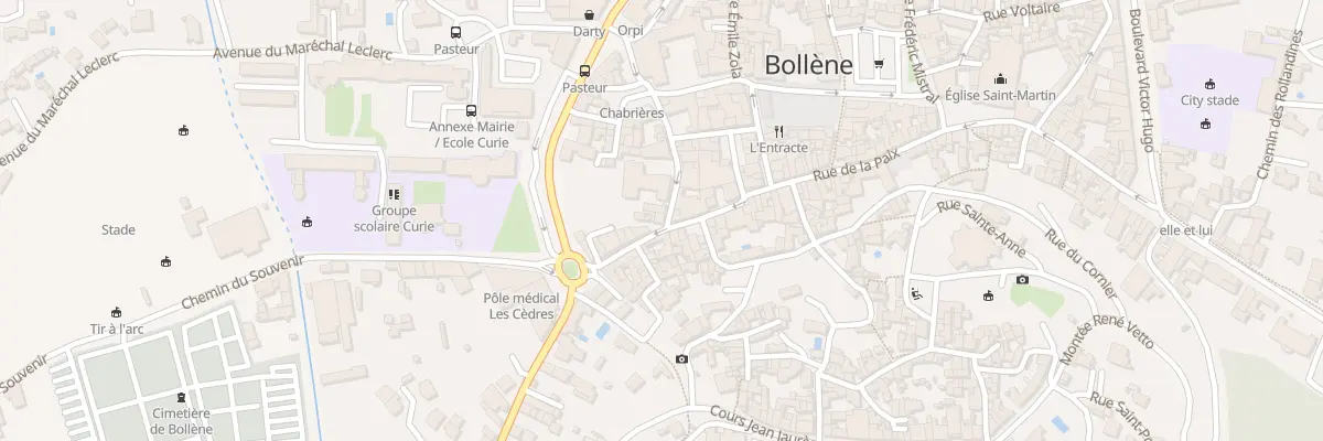 Plan du 71 Rue-de-la-Paix à Bollène
