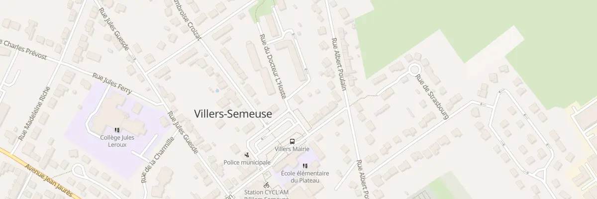 Plan du 2 Rue du Docteur Felix l’Hoste à Villers-Semeuse