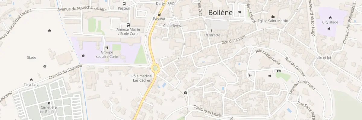 Plan du 9012 Rue-de-la-Paix à Bollène