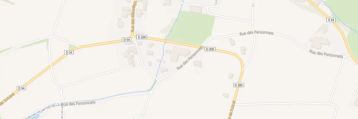 Plan du 125 Rue des Personnets à Davayé