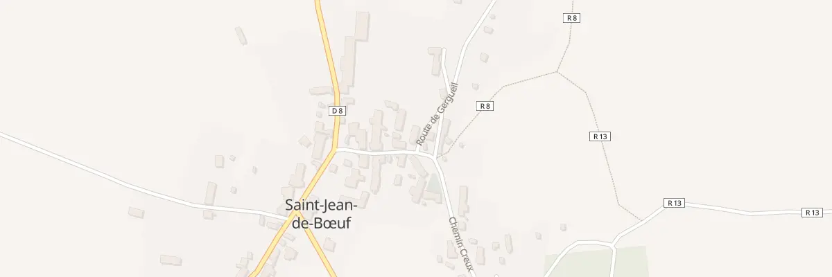 Plan du 1 Rte de Gergueil à Saint-Jean-de-Bœuf
