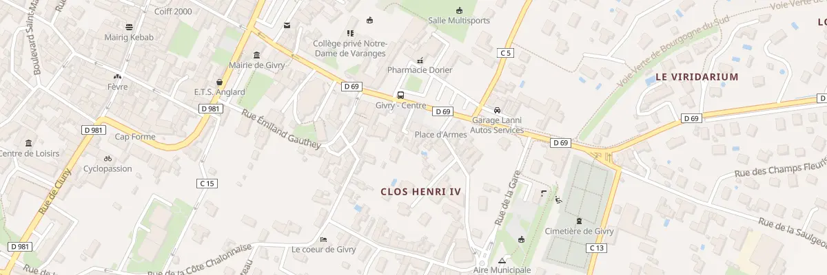 Plan du 18 Pl d’Armes à Givry