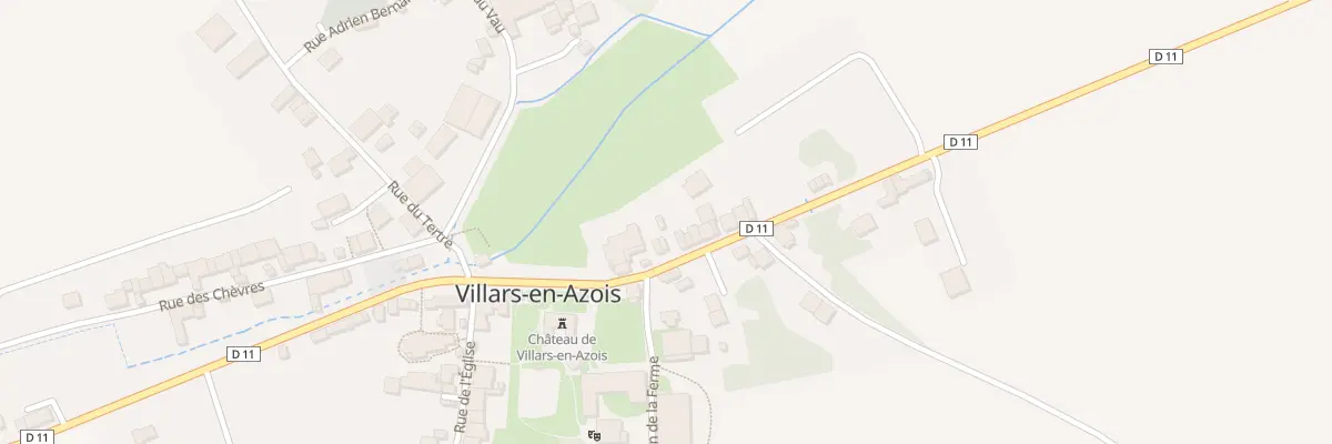 Plan du 9004 Rue de la Division Leclerc à Villars-en-Azois