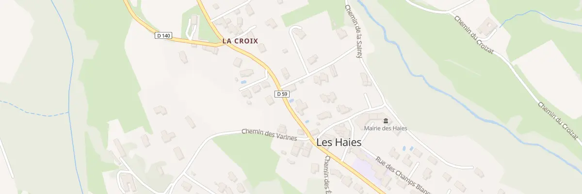 Plan du 5155 Le Bourg et La Croix aux Haies