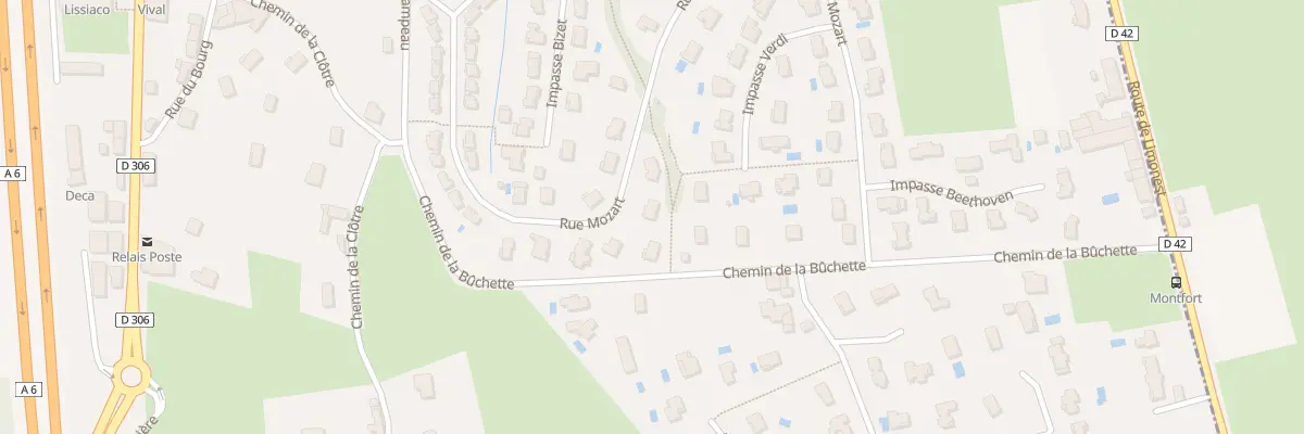 Plan du 32 Rue Mozart à Lissieu