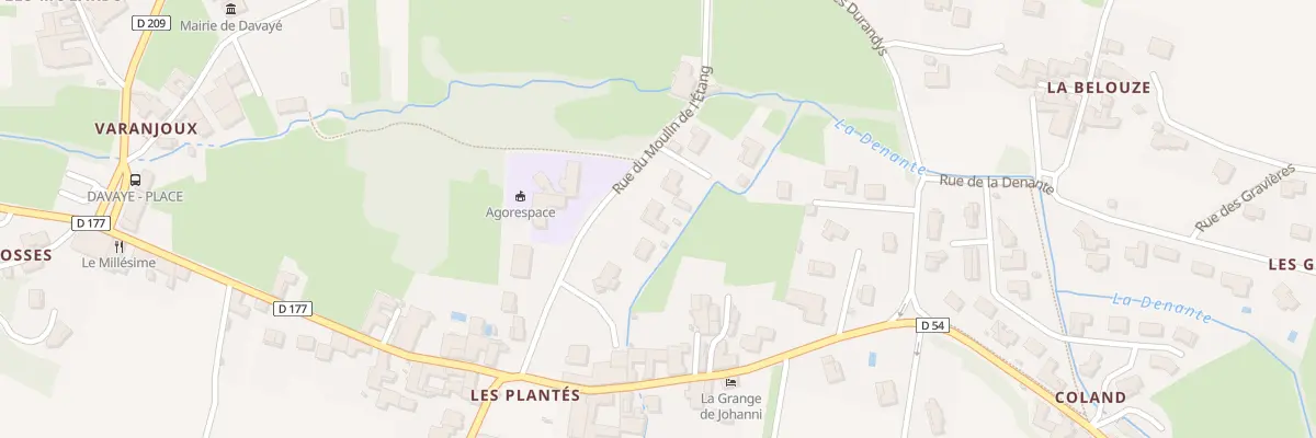 Plan du 166 Rue du Moulin de l’Étang à Davayé