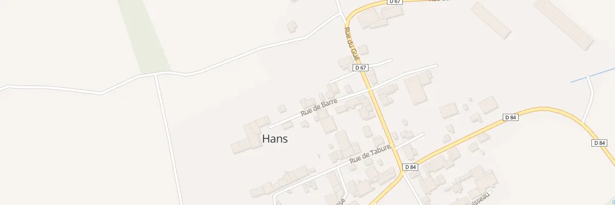 Plan du 10 Rue de la Barre à Hans
