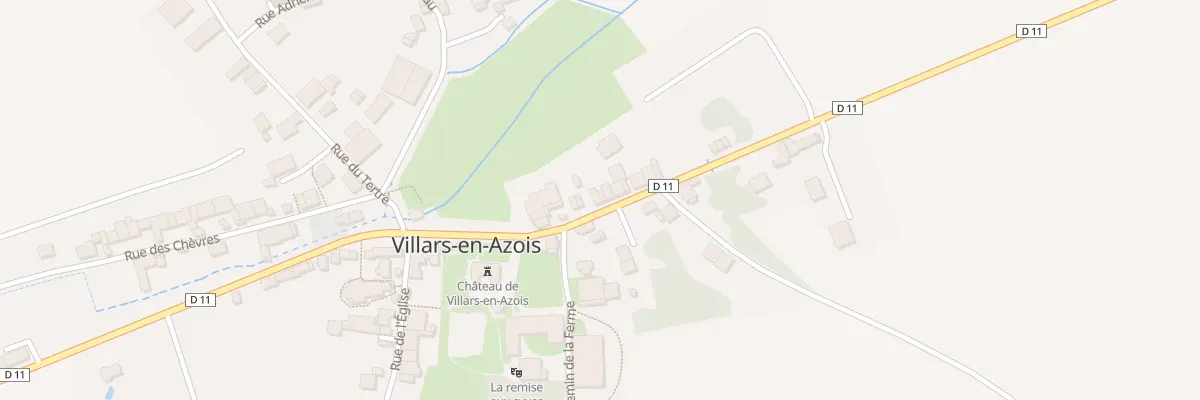 Plan du 7 Rue de la Division Leclerc à Villars-en-Azois