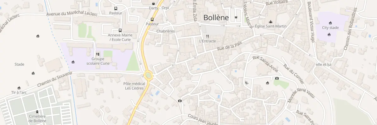 Plan du 94 Rue-de-la-Paix à Bollène