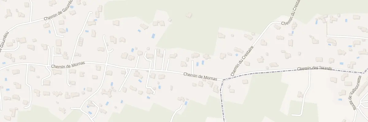 Plan du 1473 Che des Issards à Mornas