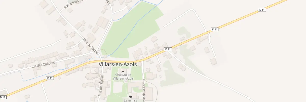 Plan du 9001 Rue de la Division Leclerc à Villars-en-Azois