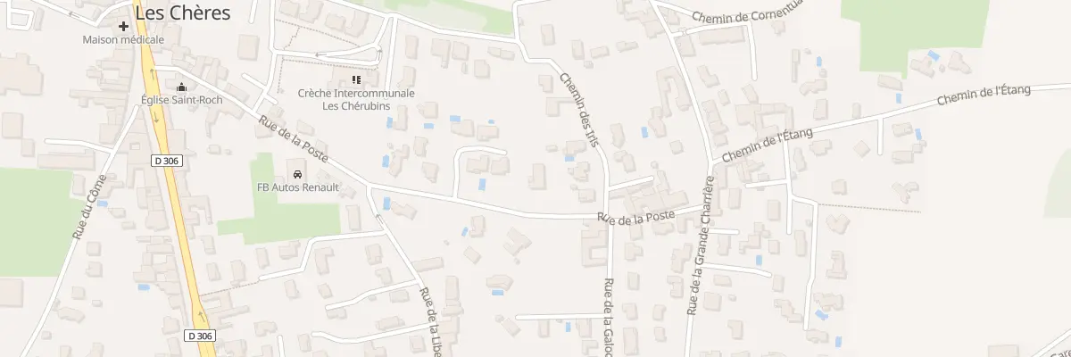 Plan du 17 Rue de la Poste aux Chères