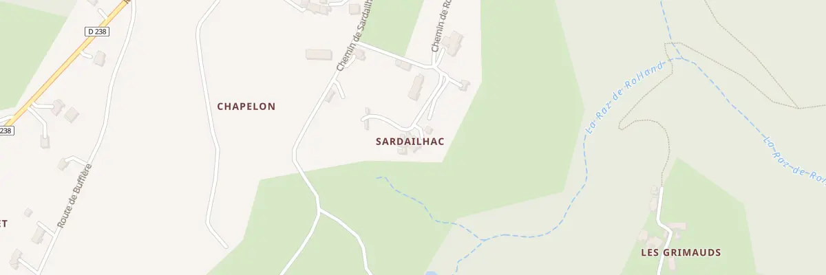 Plan du 80B Che de Rocher à Saint-Barthélemy-le-Plain